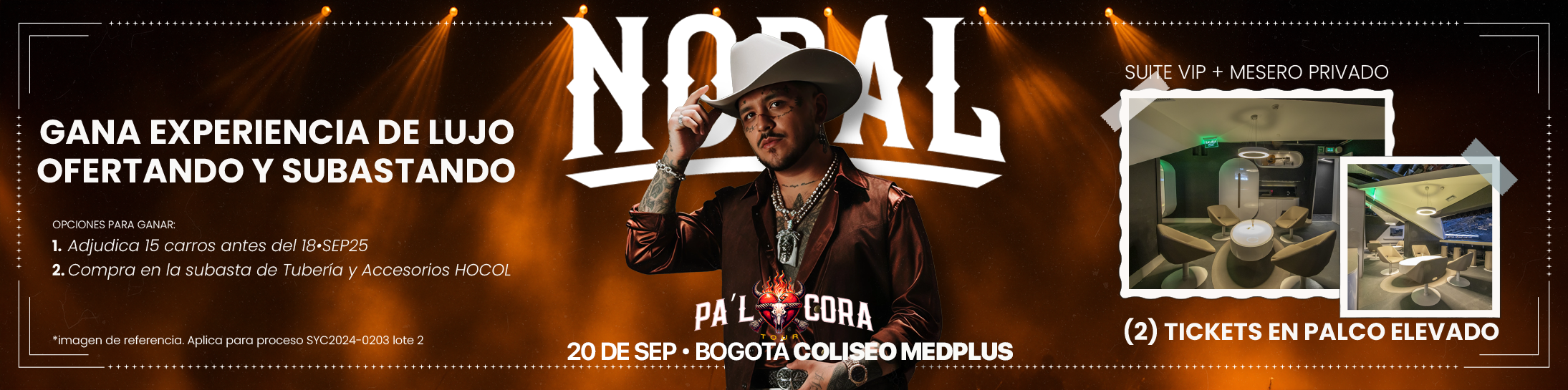participa en la subasta para poder ganar 